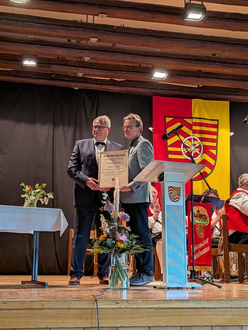 Verleihung der Ehrenbürgerwürde an Herrn Walter Höfling