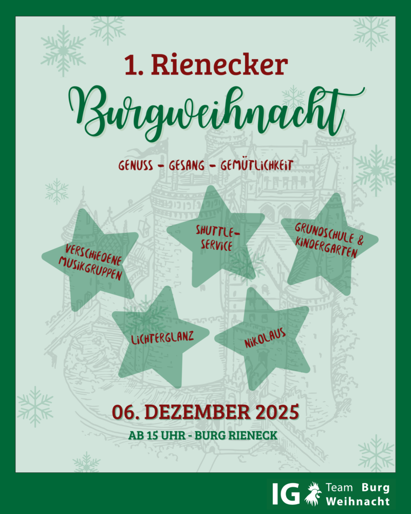 Plakat Burgweihnacht