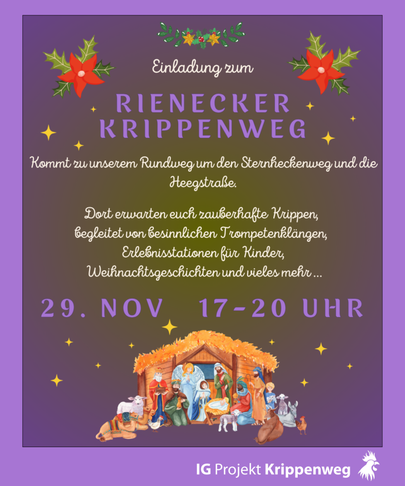 Plakat Krippenweg